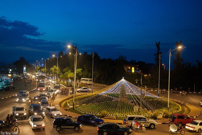 A partial view of the Kisementi roundabout in Remera on Kigali International Airport road, which will not be accessible to motorists during the course of the African Union Summit n....