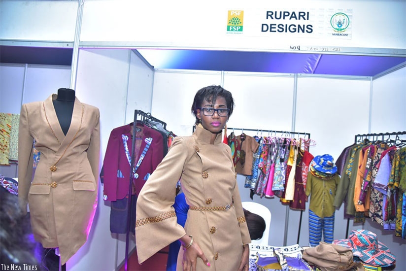 Cynthia Rupari, CEO of Rupari Designs, displays her designs.