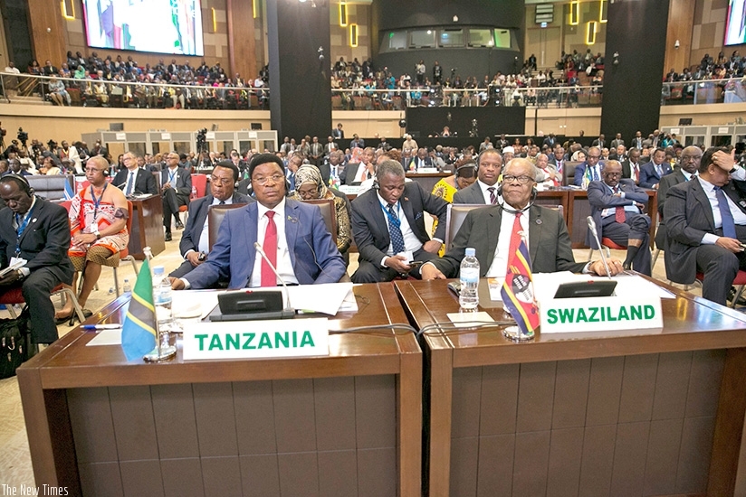 Delegates at the 10th Extraordinary African Union Summit, held in Kigali, during which 44 countries signed the African Continental Free Trade Area deal on Wednesday. Courtesy