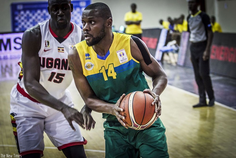 For the last ten years, Kabange, seen here against Uganda, has featured most times for the senior menu2019s national basketball team than any other player. File. 