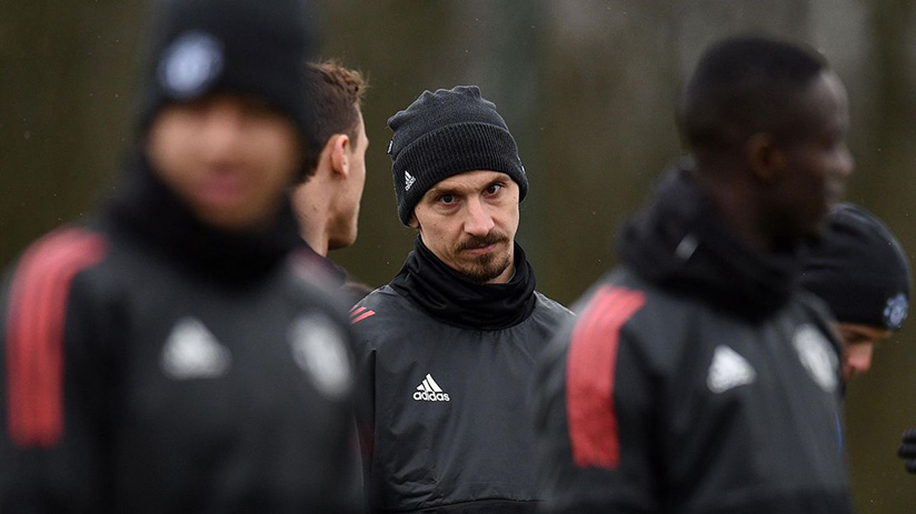 Zlatan Ibrahimovic has played his last game for Manchester United and will join LA Galaxy this week. / Net photo