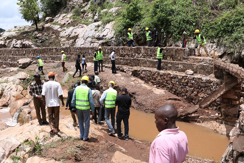 The Nyankorogoma Pico Hydro plant under construction. Courtesy photos.