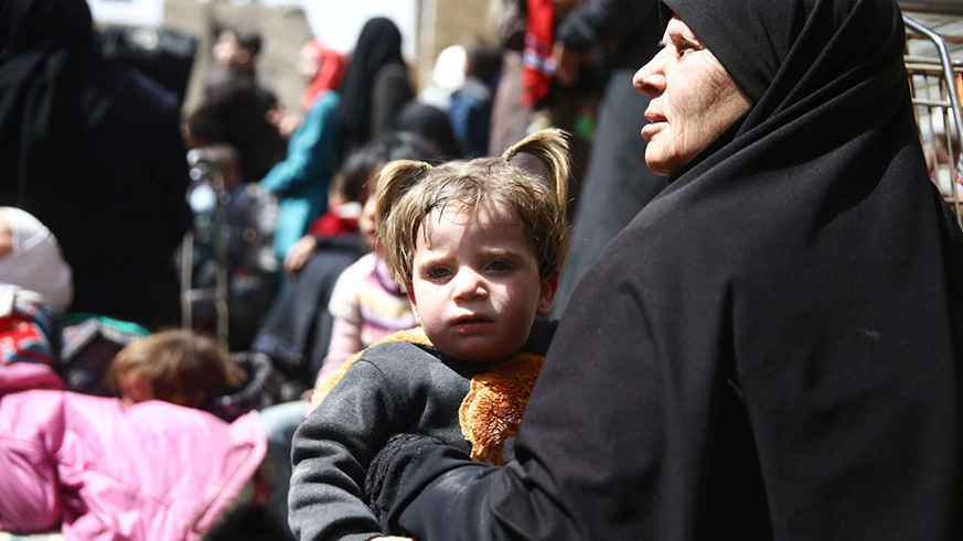 One rebel group in Eastern Ghouta's Douma has refused to surrender and is still engaged in negotiations. / Courtesy