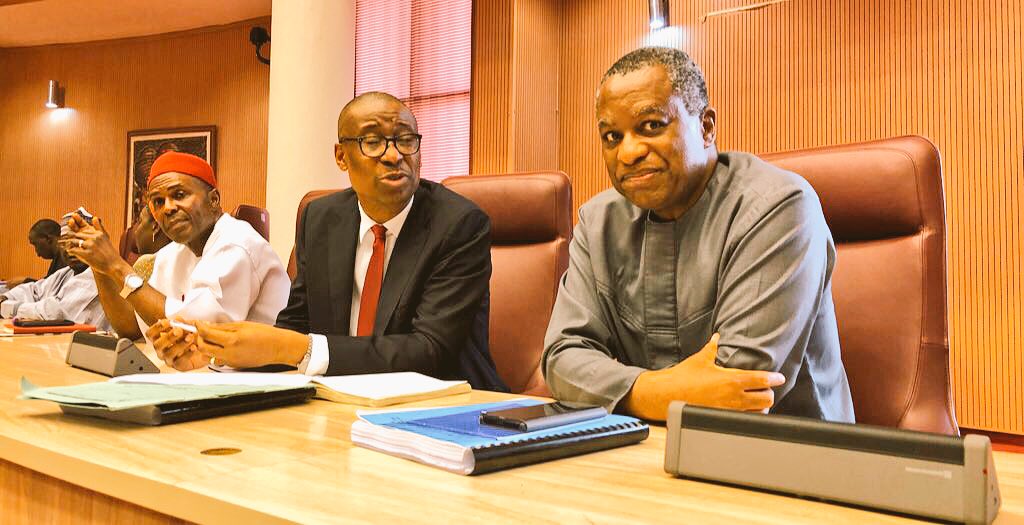 Minister of Industry, Trade and Investment, Okey Enelamah (C) co-chaired the inaugural meeting of the Presidential Committee to widen Consultations on the Framework Agreement Establishing the AfCFTA Agreement.