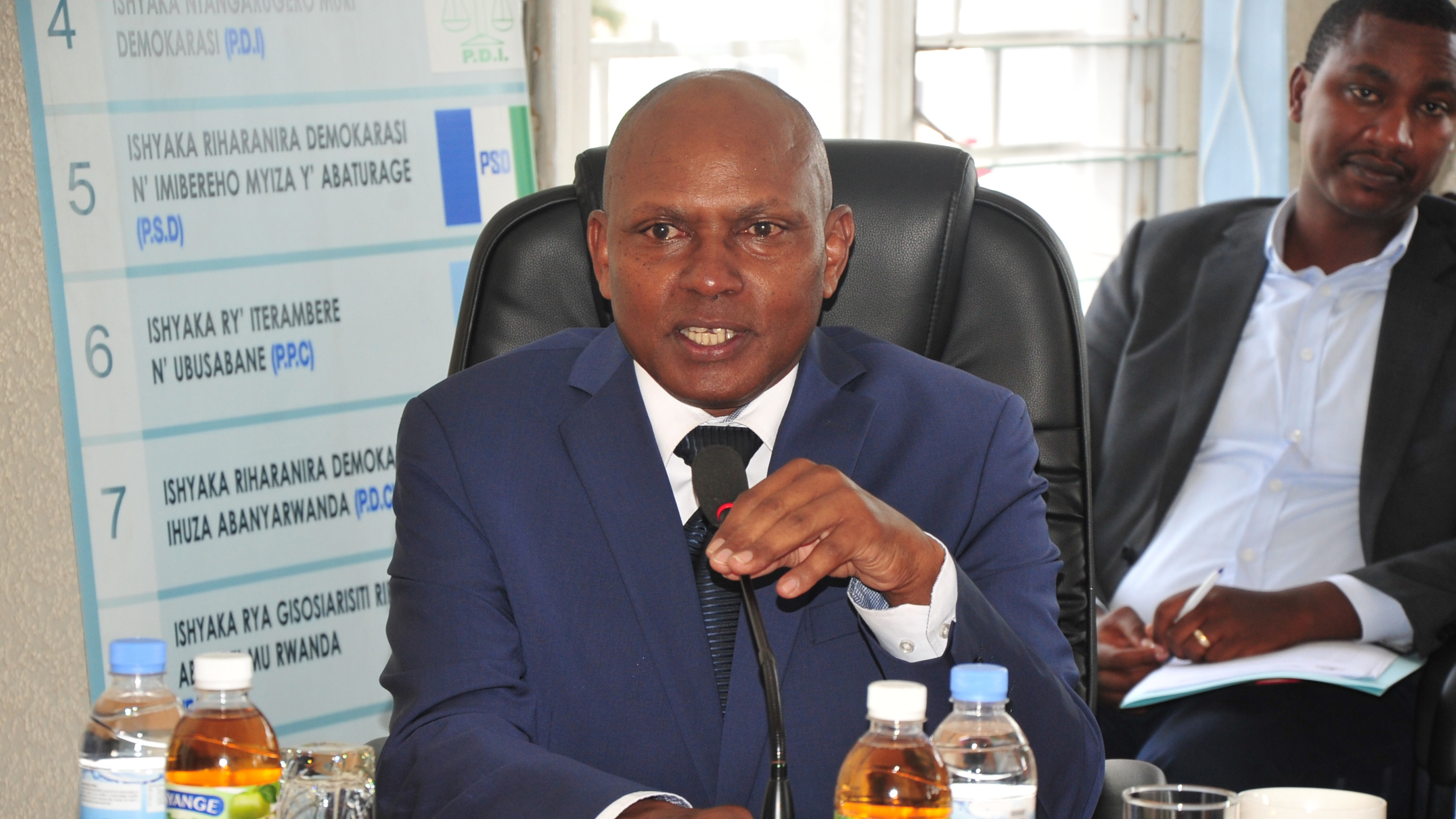 Oswald Burasanzwe was re-elected as the forumu2019s executive secretary  for another three-year term yesterday. Nadege Imbabazi. 