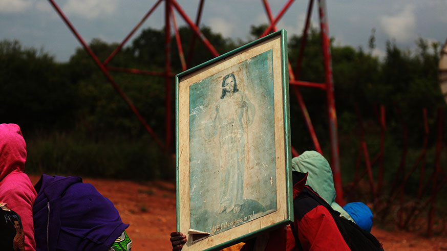 The Burundian claim to be followers of a 40 year cult leader, a woman who claims to get apparitions from the Virgin Mary