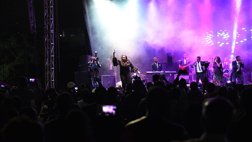 Thousands of music fans flocked to Amahoro National Stadium parking lot for the Easter Celebration concert despite heavy showers. /Courtesy photos.