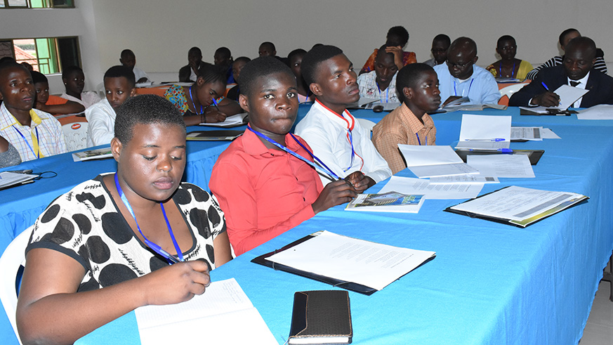 Participants at the meeting yesterday, in Kigali / Eddie N