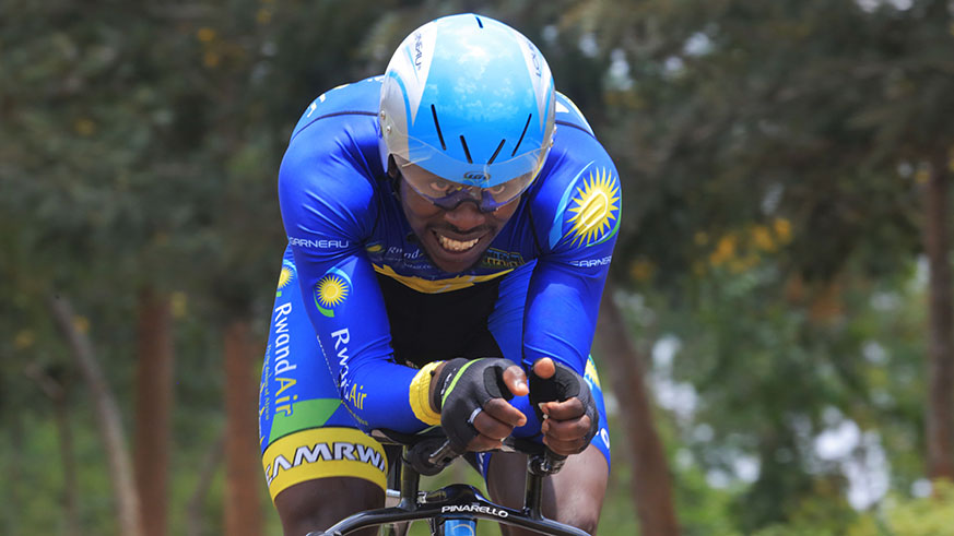 Joseph Areruya will lead the national cycling team at the Commonwealth Games. Samuel Ngendahimana.
