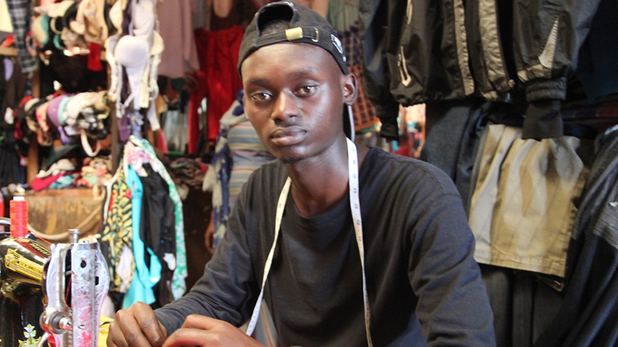 Placide Mutuyimana, 21, a tailor in Kimisagara