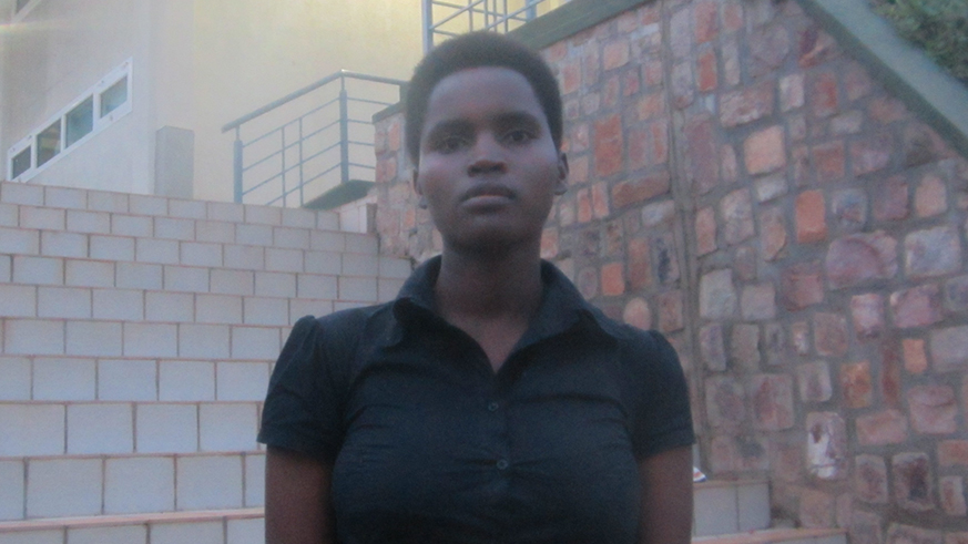 Teddy Umwari, student at the Adventist University of Central Africa (AUCA)