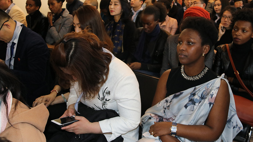 Ambassador charles kayonga giving remarks