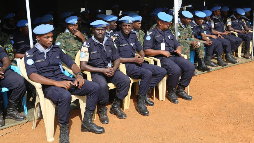 Rwandan peacekeepers in Malakal during the commemoration. / Courtesy