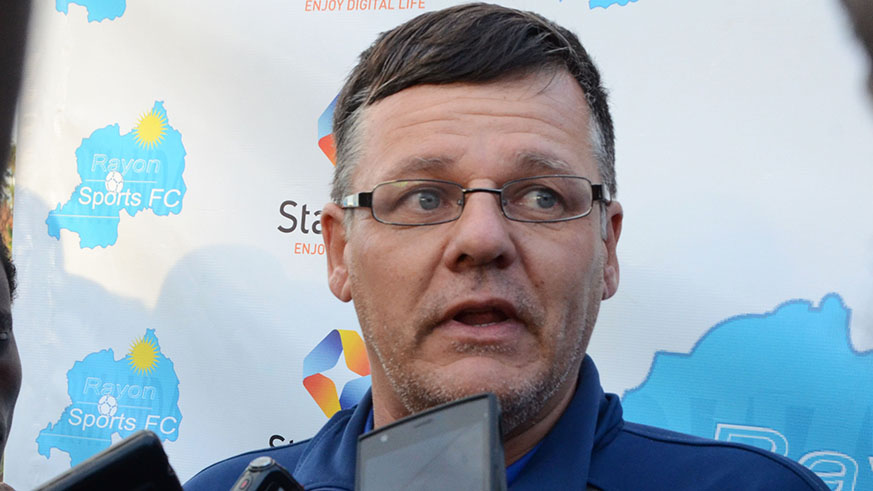 Rayon Sports head coach Ivan Minnaert. File