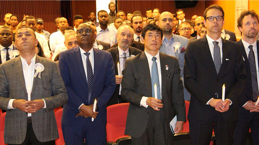Djibouti and Japanese Ambassadors joined Rwandans at the Commemoration.