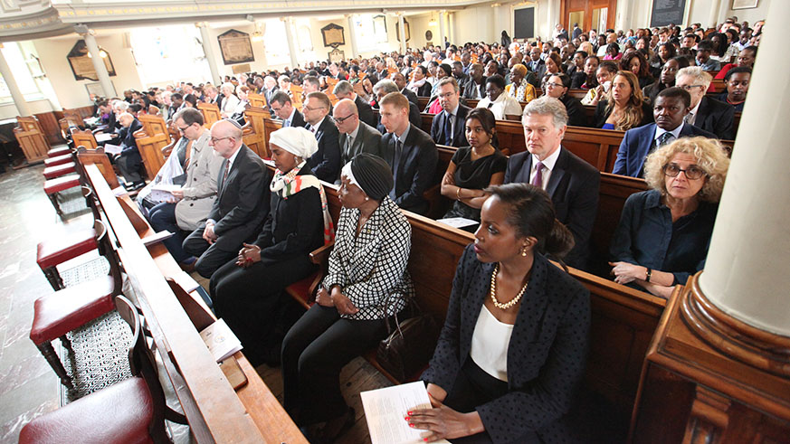 Guests at the Genocide commemoration event in London. Courtesy.