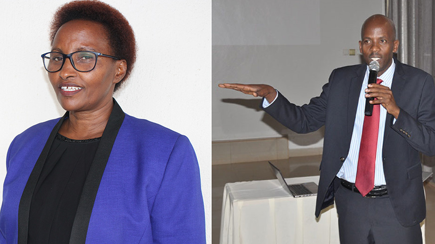 Dr Musabe Joyce and Dr Tusiime  were  heads of departments in Rwanda Education Board. Courtesy.