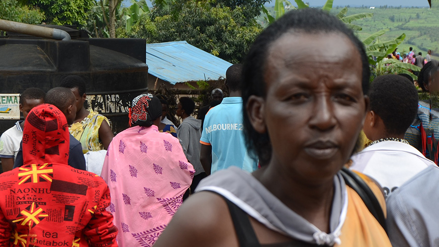 Beatrice Mukamisha a resident of Rwankuba. Kelly Rwamapera