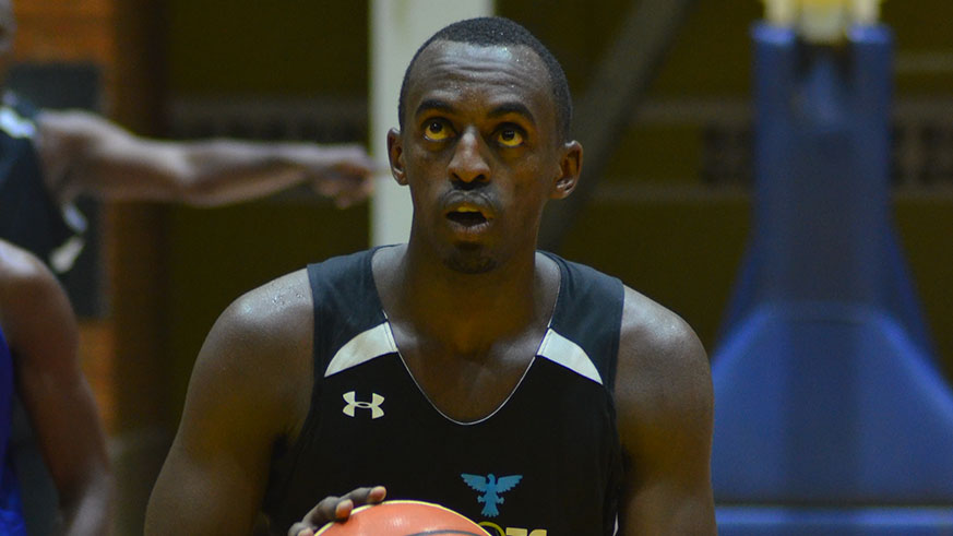 National  team captain Aristide Mugabe, seen here in action for his club Patriots, is among the players that were called up to join the national team. Sam Ngendahimana.