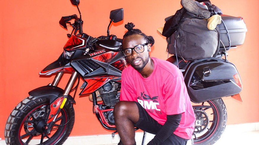 Gashayiya will use a motorbike for his next trip. courtesy