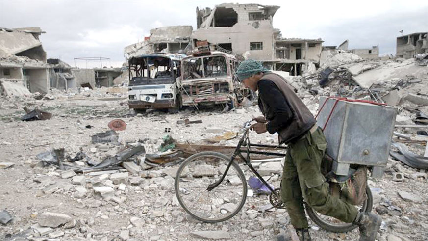 Activists say the victims of April 7 Douma incident were mostly women and children. Net Photo.