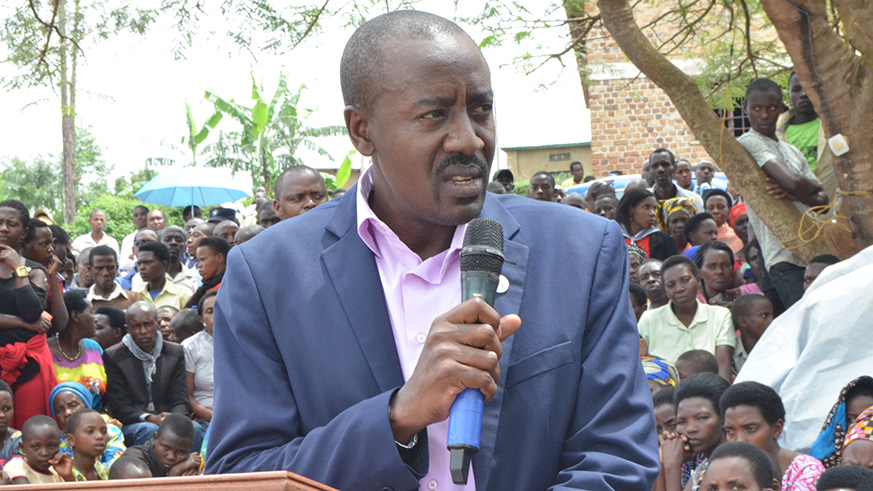 Rwamagana district mayor Rajab Mbonyumuvunyi
