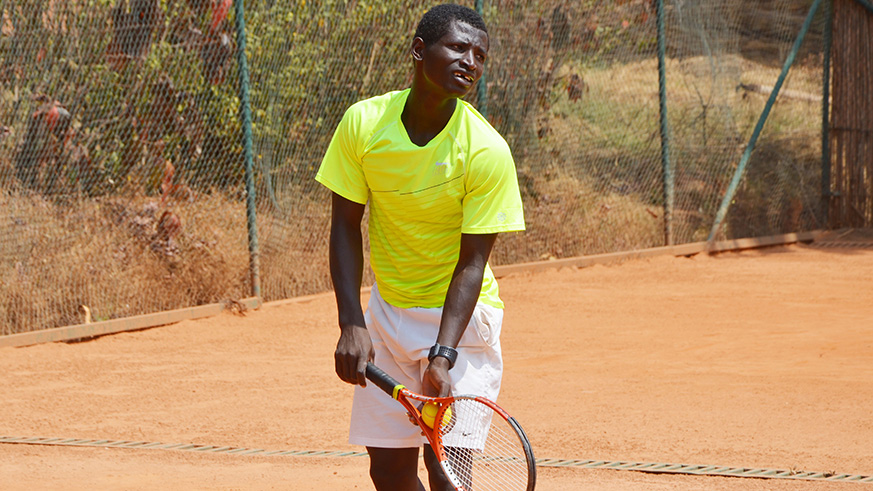 Ernest Habiyambere in action during the Rwanda Open last year. Sam Ngendahimana.