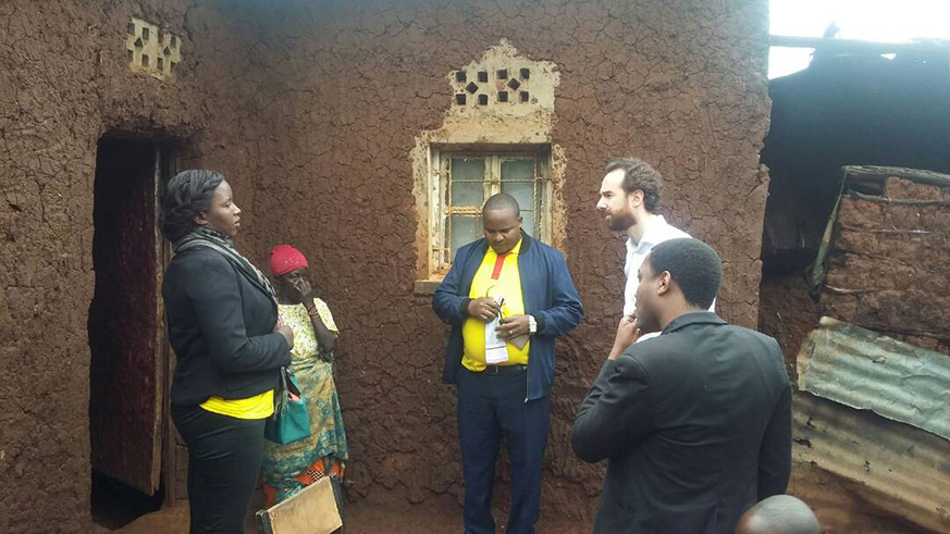 One family visited in Rugarama Sector is that of 63 year old Emiliana Nyirangendo. She caters after a family of 10 people including two daughters who are single mothers one with four children. (All photos by Diane Mushimiyimana)