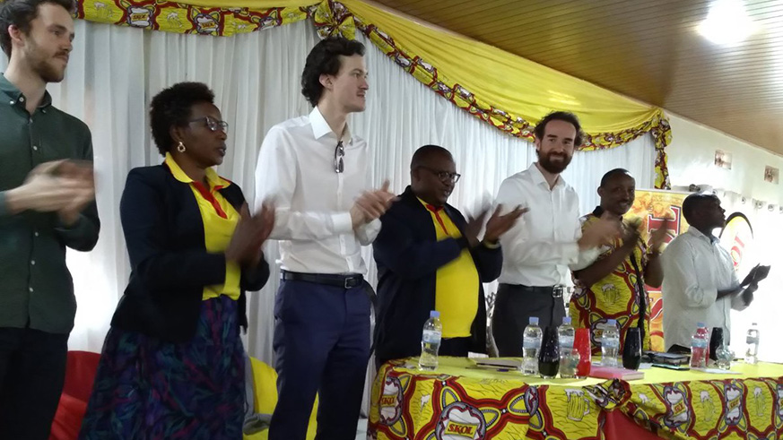 Skol staff at the event. 