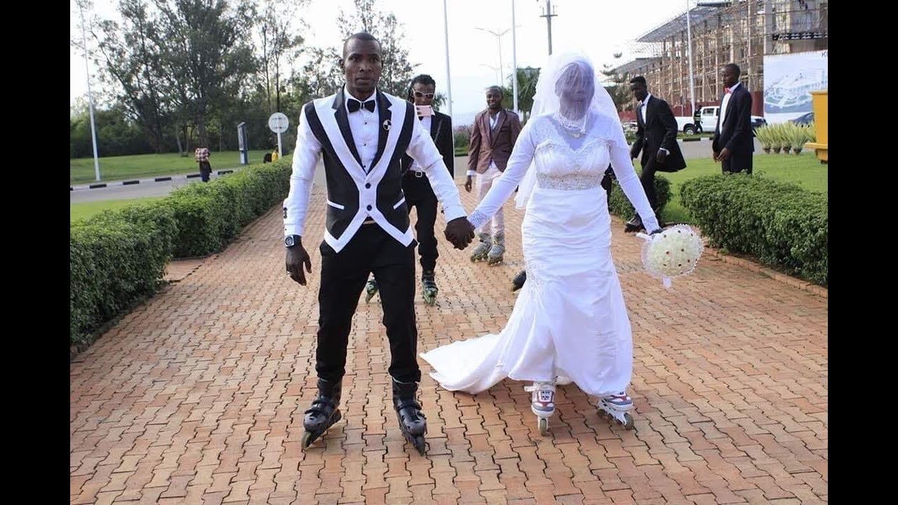 Rwanda skating couple wed early 2018. (Courtesy)