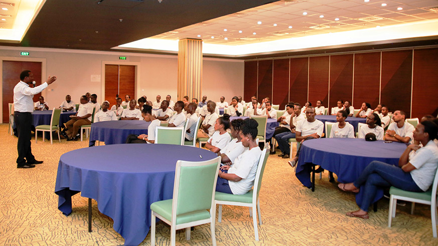 Park Inn staff during memorial discussions. (All photos by Marie Ann Dushimimana)