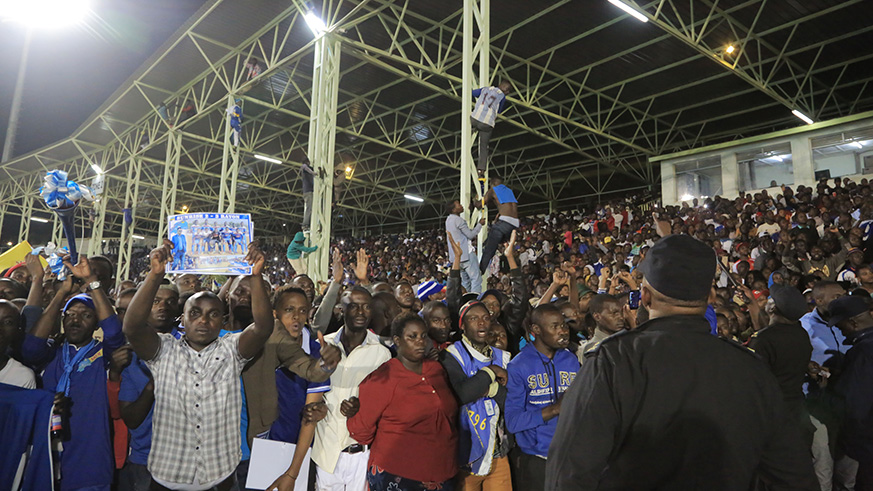 Thousands of Rayon Sports fans thronged Kigali Stadium to welcome their team after it made history by qualifying for the CAF Confederation Cup group stage. Sam Ngendahimana.