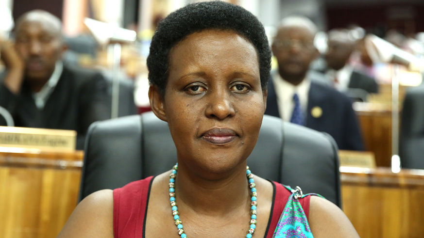 MP Oda Gasinzigwa commended the East African Development Bank's initiative of offering to train 600 cancer specialists. Courtesy.