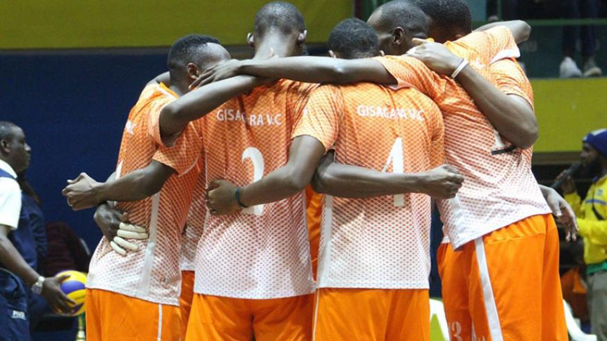 Defending champions Gisagara are the only unbeaten team in the menu2019s national volleyball league after 11 matches. (Courtesy)