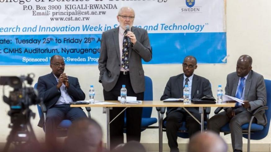 University of Rwanda staff at a past forum on research and innovation in Kigali. (File)