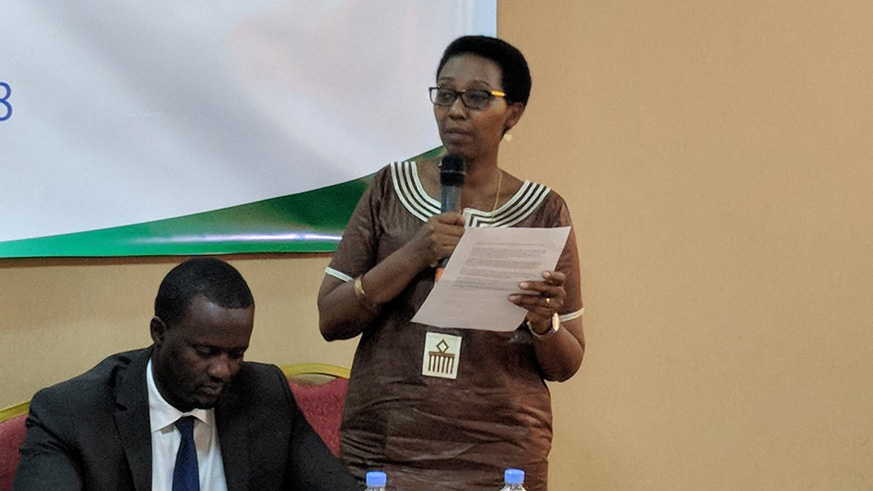 Eng. Ruhamya said, so far, none of Rwandaâ€™s private sector members has accessed funding from Green Climate Fund.  All photos /Michel Nkurunziza.