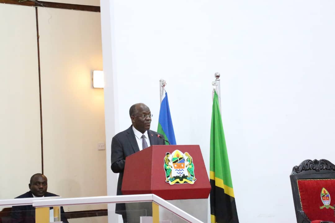 President Dr John Pombe Magufuli addressing EALA. (Courtesy)