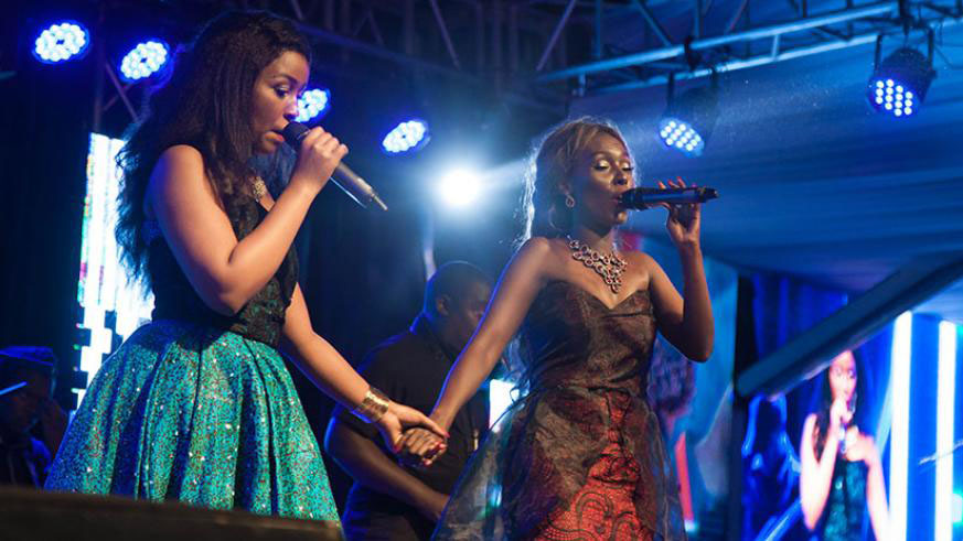Charly na Nina during a previous performance. The duoâ€™s newest music video with Ugandan singer Bebe Cool came out this week.  File photo