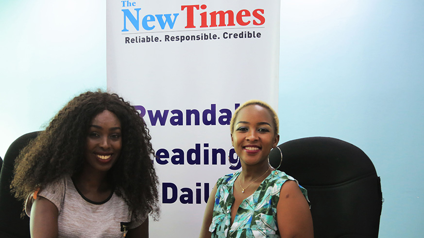 L-R: Charly and Nina (left), visited The New Timesâ€™ head office at M&M Plaza in Gishushu on Thursday, to clear the â€˜Embeera Zoâ€™ controversy that is currently making waves on the local music scene. (Samuel Ngendahimana.)