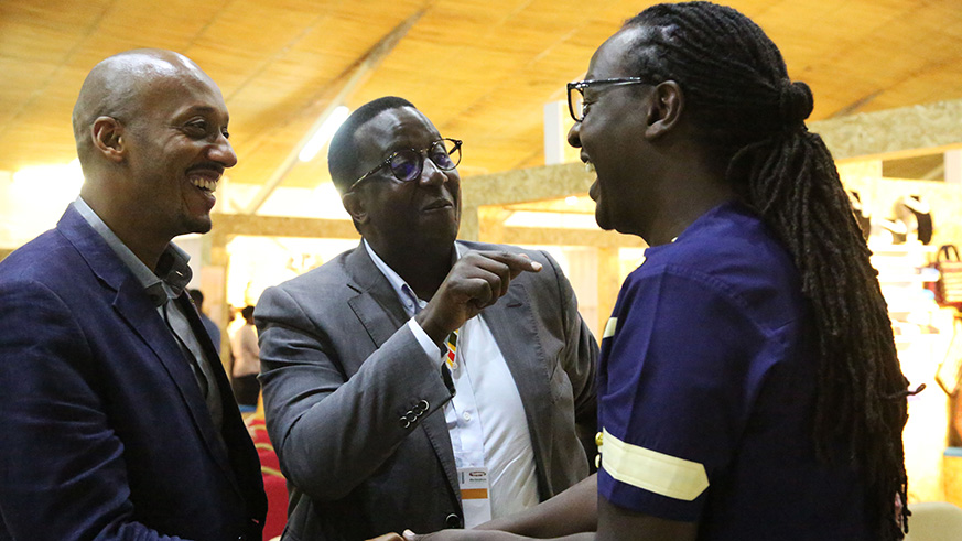 Some people chat after watching the film