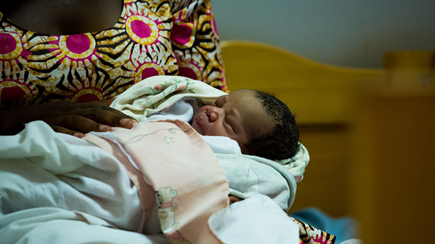 A mother and her newborn at Kibagabaga Hospital in December last year. / File photo.
