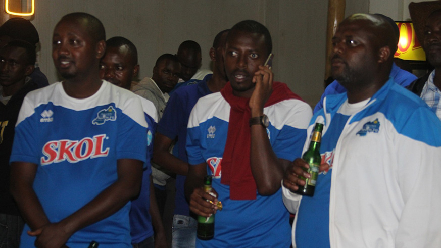 Rayon Sports supporters. Peter Kamasa