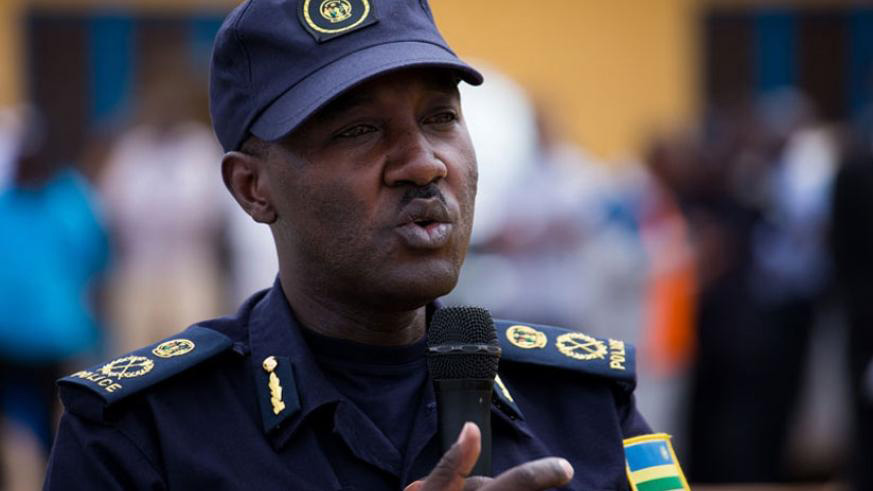 Police Spokesperson Theos Badege. Rwanda National Police say they are working with different stakeholders to restore calm and order to Kiziba Refugee Camp.