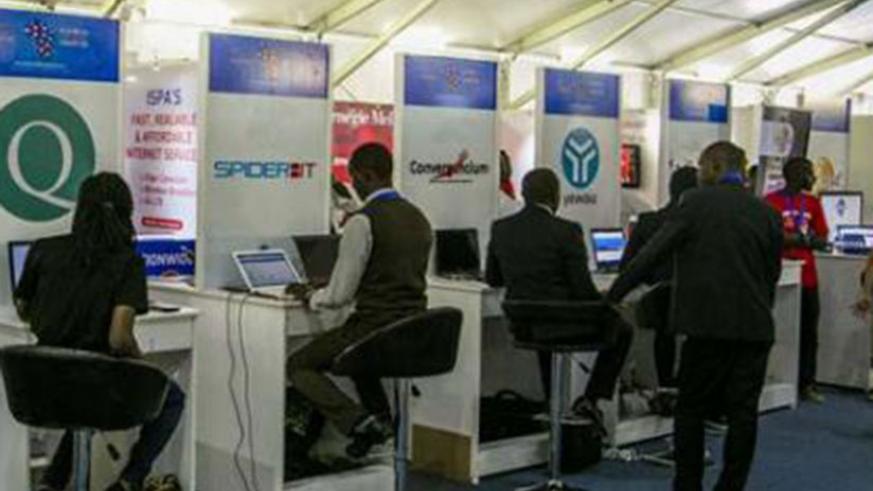 An ICT exhibition during a past Transform Africa Summit in Kigali. (File)
