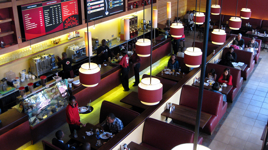 An interior view of a Nairobi Java House outlet. Net photo.