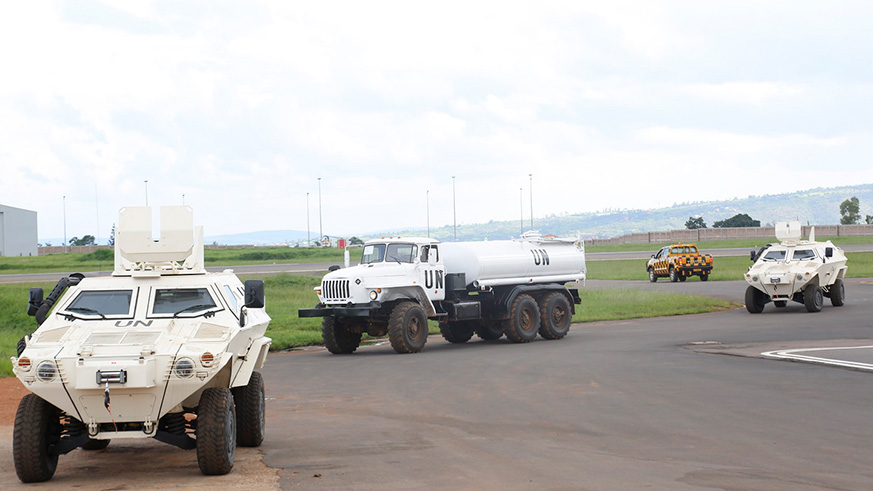 Some of the tankers that were deployed with the Mechanised Infantry Battle Group of the RDF. Courtesy