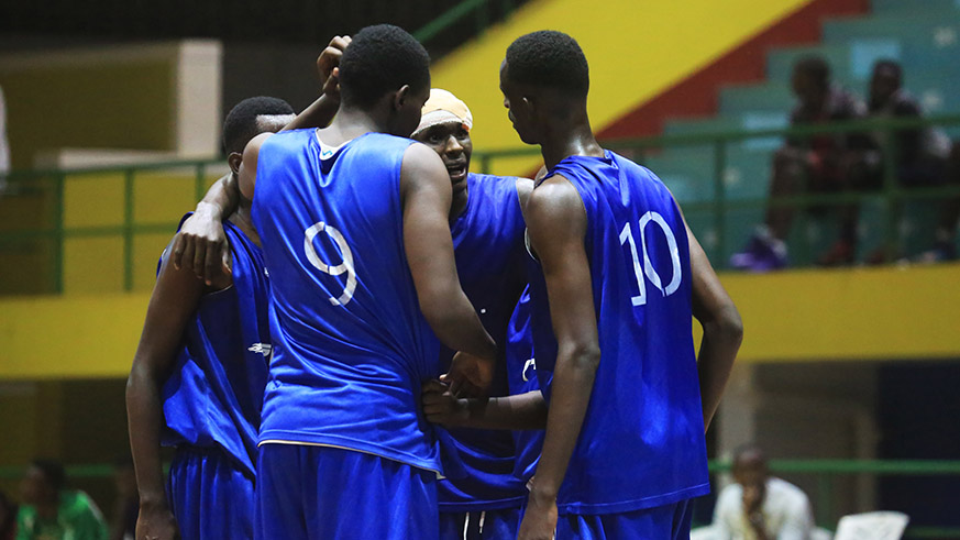 Espoir BBC players chat  during the match. They were the champions of last year's tournament (Sam Ngendahimana)