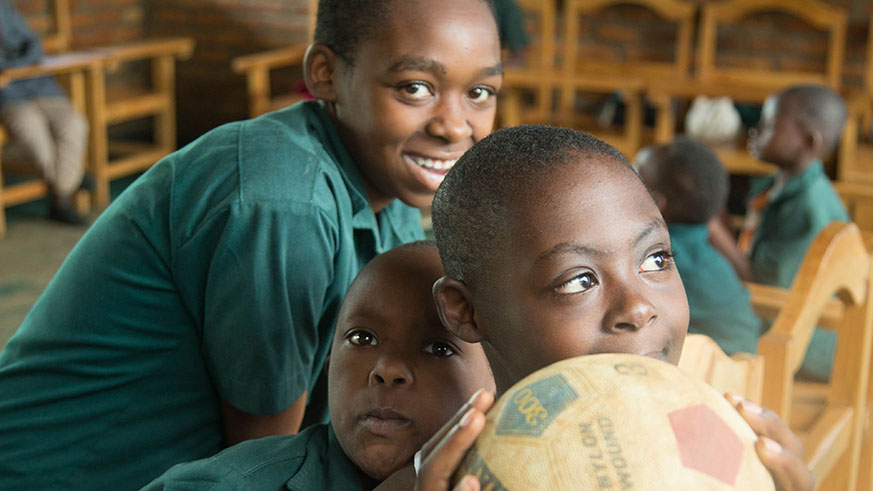 Children with disabilities playing. Nadege Imbabazi.