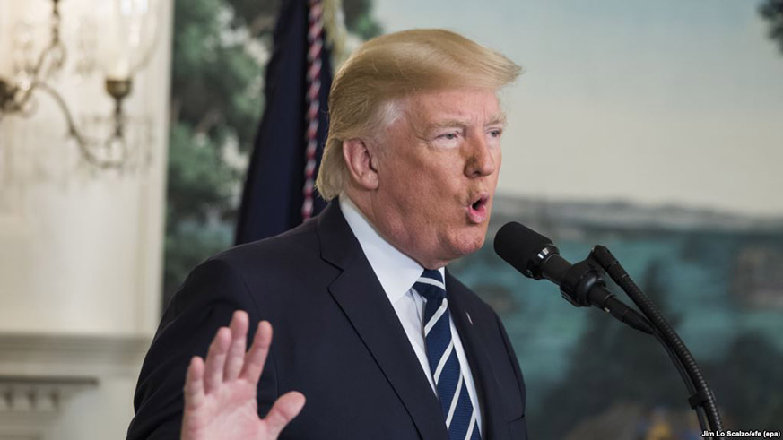 U.S President Donald Trump. Net.