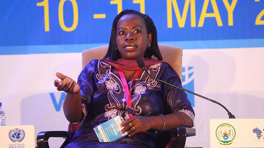 Deputy Governor, National Bank of Rwanda Dr Monique makes her points guring the panel discussion